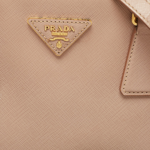 PRADA Beige Saffiano Lux Leather Small Galleria Tote - Picture 5 of 8